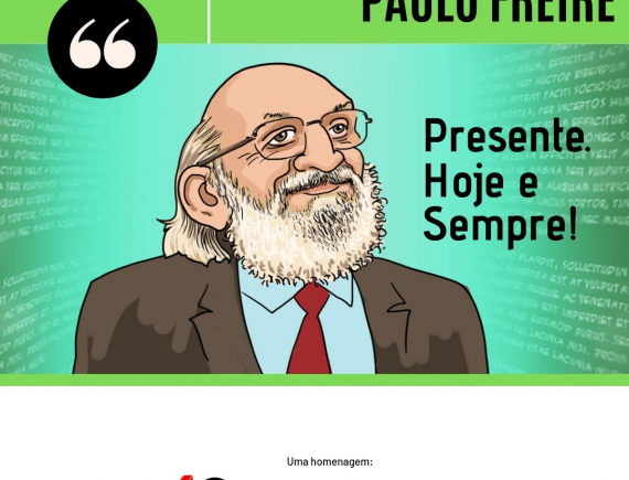 2 de maio: 22 anos sem Paulo Freire. Confira a Homenagem da Apruma e Sinasefe Monte Castelo