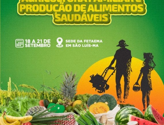 Evento tratará de agricultura familiar e produção de alimentos saudáveis