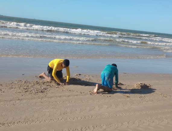 Água intersticial e areia em praia de São Luís estão contaminadas por bactérias, revela pesquisa