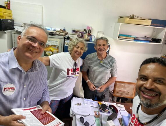 Eleição do ANDES: Cláudio Mendonça encerra campanha com panfletagem na UFMA